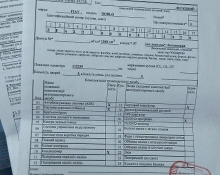 Белый Фиат Добло, объемом двигателя 1.4 л и пробегом 140 тыс. км за 5900 $, фото 31 на Automoto.ua