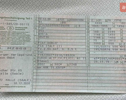 Белый Фиат Добло, объемом двигателя 1.3 л и пробегом 90 тыс. км за 13100 $, фото 40 на Automoto.ua