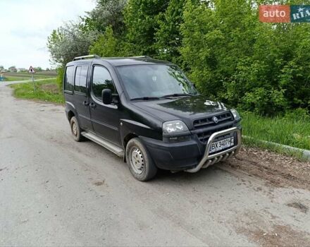 Черный Фиат Добло, объемом двигателя 1.9 л и пробегом 370 тыс. км за 4200 $, фото 1 на Automoto.ua