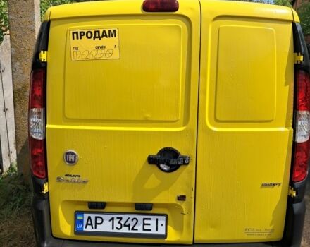 Желтый Фиат Добло, объемом двигателя 1.2 л и пробегом 200 тыс. км за 3200 $, фото 3 на Automoto.ua