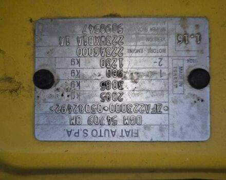 Жовтий Фіат Добло, об'ємом двигуна 0 л та пробігом 240 тис. км за 3200 $, фото 9 на Automoto.ua
