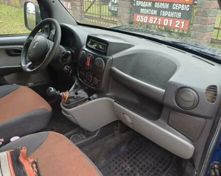 Синий Фиат Добло, объемом двигателя 1.6 л и пробегом 191 тыс. км за 3900 $, фото 6 на Automoto.ua