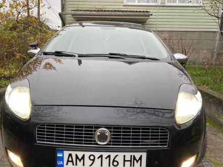 Черный Фиат Пунто, объемом двигателя 1.37 л и пробегом 270 тыс. км за 3700 $, фото 1 на Automoto.ua