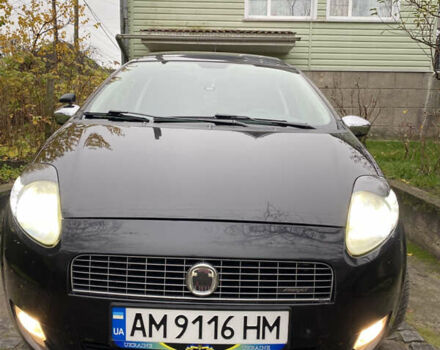 Черный Фиат Пунто, объемом двигателя 1.37 л и пробегом 270 тыс. км за 3700 $, фото 1 на Automoto.ua