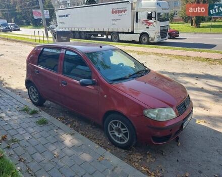 Красный Фиат Пунто, объемом двигателя 1.24 л и пробегом 280 тыс. км за 2499 $, фото 1 на Automoto.ua