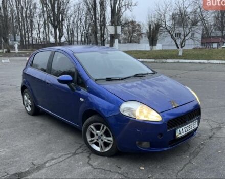 Синий Фиат Пунто, объемом двигателя 1.4 л и пробегом 152 тыс. км за 2700 $, фото 1 на Automoto.ua