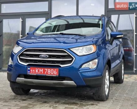 Синий Форд Экоспорт, объемом двигателя 2 л и пробегом 38 тыс. км за 11499 $, фото 1 на Automoto.ua