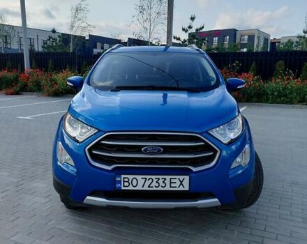 Синий Форд Экоспорт, объемом двигателя 1 л и пробегом 88 тыс. км за 10700 $, фото 2 на Automoto.ua