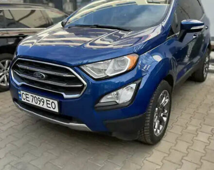 Синий Форд Экоспорт, объемом двигателя 2 л и пробегом 104 тыс. км за 12000 $, фото 1 на Automoto.ua