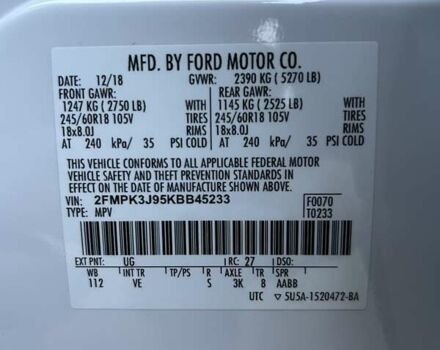 Белый Форд Эдж, объемом двигателя 2 л и пробегом 152 тыс. км за 20500 $, фото 58 на Automoto.ua