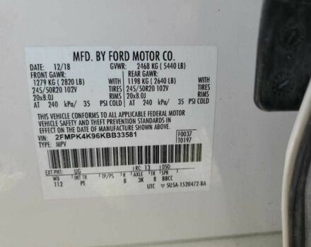 Білий Форд Едж, об'ємом двигуна 2 л та пробігом 84 тис. км за 3400 $, фото 11 на Automoto.ua