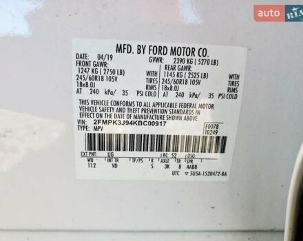 Белый Форд Эдж, объемом двигателя 0 л и пробегом 129 тыс. км за 3700 $, фото 12 на Automoto.ua