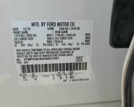 Білий Форд Едж, об'ємом двигуна 0 л та пробігом 93 тис. км за 5500 $, фото 11 на Automoto.ua