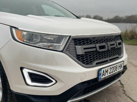 Белый Форд Эдж, объемом двигателя 3.5 л и пробегом 153 тыс. км за 16999 $, фото 1 на Automoto.ua