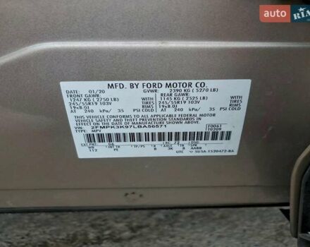 Бежевый Форд Эдж, объемом двигателя 2 л и пробегом 168 тыс. км за 4500 $, фото 11 на Automoto.ua