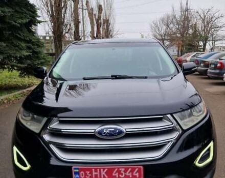 Черный Форд Эдж, объемом двигателя 2 л и пробегом 211 тыс. км за 14800 $, фото 1 на Automoto.ua