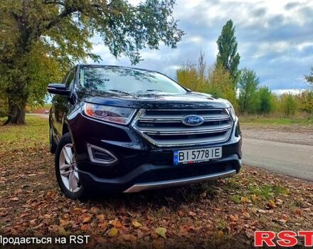 Черный Форд Эдж, объемом двигателя 2 л и пробегом 162 тыс. км за 15999 $, фото 1 на Automoto.ua