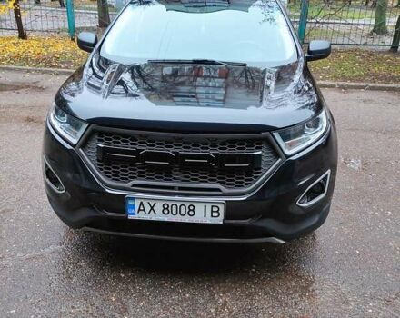 Черный Форд Эдж, объемом двигателя 2 л и пробегом 82 тыс. км за 17500 $, фото 1 на Automoto.ua