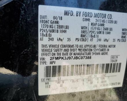 Черный Форд Эдж, объемом двигателя 0 л и пробегом 111 тыс. км за 3000 $, фото 12 на Automoto.ua