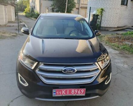 Черный Форд Эдж, объемом двигателя 2 л и пробегом 284 тыс. км за 16000 $, фото 4 на Automoto.ua