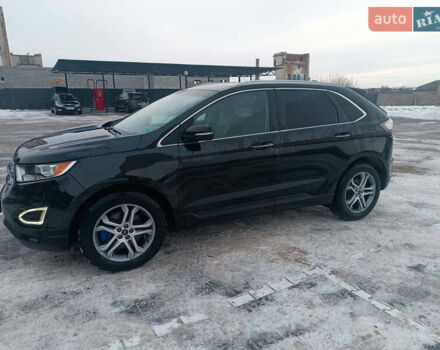 Черный Форд Эдж, объемом двигателя 2 л и пробегом 201 тыс. км за 13800 $, фото 1 на Automoto.ua