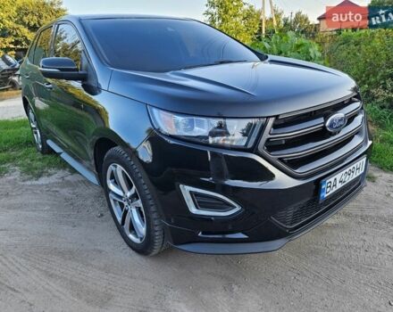 Черный Форд Эдж, объемом двигателя 2 л и пробегом 217 тыс. км за 15500 $, фото 1 на Automoto.ua