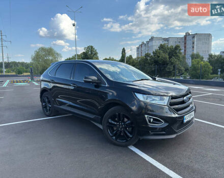 Черный Форд Эдж, объемом двигателя 2 л и пробегом 160 тыс. км за 17400 $, фото 1 на Automoto.ua