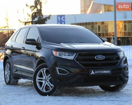 Черный Форд Эдж, объемом двигателя 2 л и пробегом 163 тыс. км за 15000 $, фото 1 на Automoto.ua