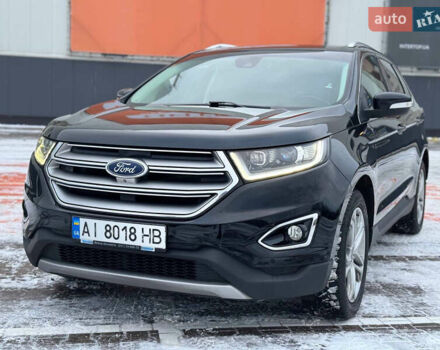 Черный Форд Эдж, объемом двигателя 2 л и пробегом 183 тыс. км за 18500 $, фото 1 на Automoto.ua
