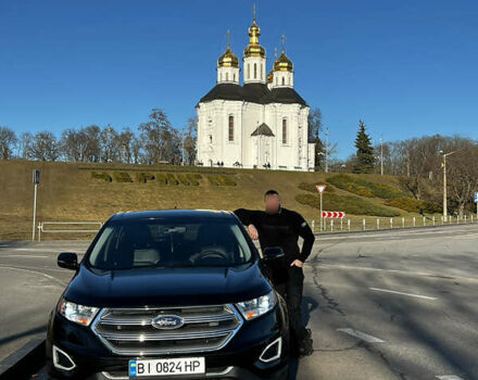 Черный Форд Эдж, объемом двигателя 2 л и пробегом 108 тыс. км за 18000 $, фото 1 на Automoto.ua