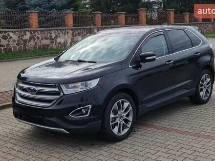 Черный Форд Эдж, объемом двигателя 2 л и пробегом 160 тыс. км за 18500 $, фото 1 на Automoto.ua