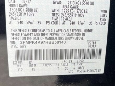 Черный Форд Эдж, объемом двигателя 2 л и пробегом 201 тыс. км за 19500 $, фото 1 на Automoto.ua