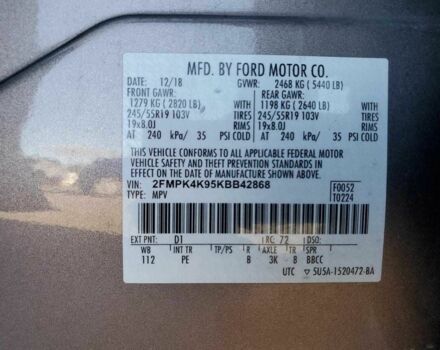 Коричневый Форд Эдж, объемом двигателя 0 л и пробегом 61 тыс. км за 3100 $, фото 12 на Automoto.ua