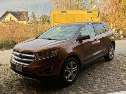 Коричневий Форд Едж, об'ємом двигуна 2 л та пробігом 66 тис. км за 18600 $, фото 1 на Automoto.ua