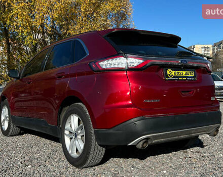 Красный Форд Эдж, объемом двигателя 2 л и пробегом 112 тыс. км за 14999 $, фото 3 на Automoto.ua