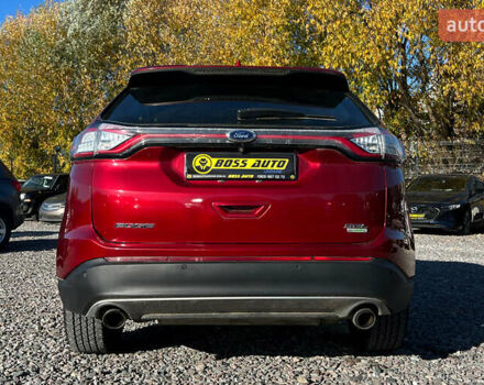 Красный Форд Эдж, объемом двигателя 2 л и пробегом 112 тыс. км за 14999 $, фото 4 на Automoto.ua