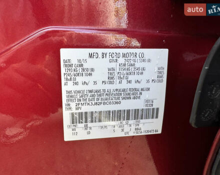 Красный Форд Эдж, объемом двигателя 3.5 л и пробегом 75 тыс. км за 17299 $, фото 15 на Automoto.ua