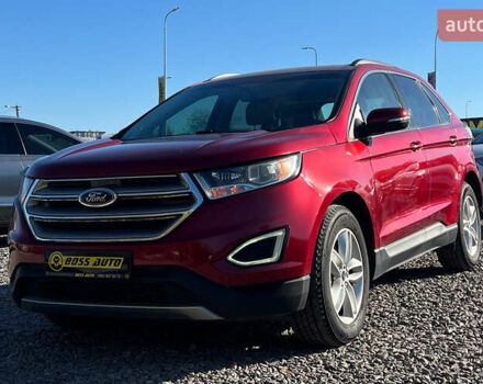 Красный Форд Эдж, объемом двигателя 2 л и пробегом 112 тыс. км за 14999 $, фото 2 на Automoto.ua