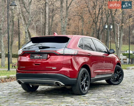 Красный Форд Эдж, объемом двигателя 2 л и пробегом 186 тыс. км за 14333 $, фото 9 на Automoto.ua