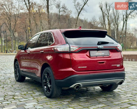 Красный Форд Эдж, объемом двигателя 2 л и пробегом 186 тыс. км за 14333 $, фото 7 на Automoto.ua