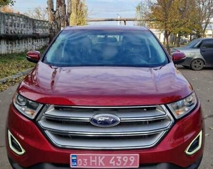 Червоний Форд Едж, об'ємом двигуна 2 л та пробігом 200 тис. км за 15300 $, фото 1 на Automoto.ua