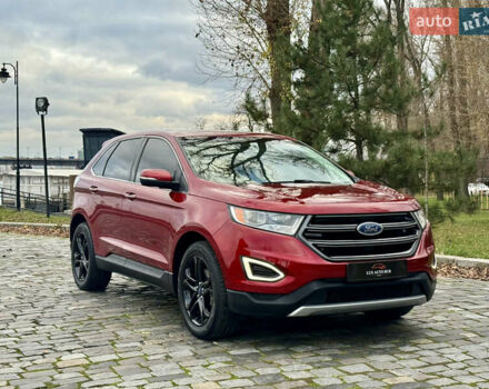 Красный Форд Эдж, объемом двигателя 2 л и пробегом 186 тыс. км за 14333 $, фото 2 на Automoto.ua