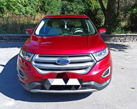 Красный Форд Эдж, объемом двигателя 2 л и пробегом 217 тыс. км за 17500 $, фото 6 на Automoto.ua