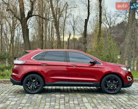 Красный Форд Эдж, объемом двигателя 2 л и пробегом 186 тыс. км за 14333 $, фото 4 на Automoto.ua