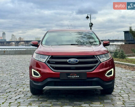 Красный Форд Эдж, объемом двигателя 2 л и пробегом 186 тыс. км за 14333 $, фото 1 на Automoto.ua