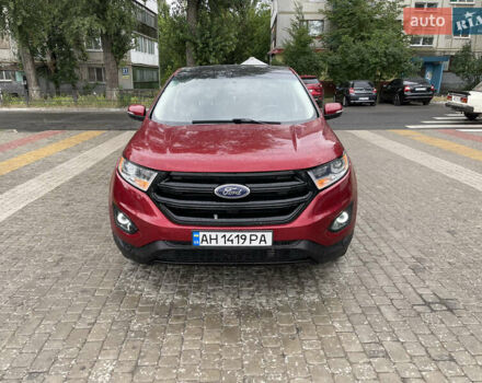 Красный Форд Эдж, объемом двигателя 2 л и пробегом 95 тыс. км за 14000 $, фото 1 на Automoto.ua
