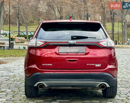 Красный Форд Эдж, объемом двигателя 2 л и пробегом 186 тыс. км за 14333 $, фото 6 на Automoto.ua