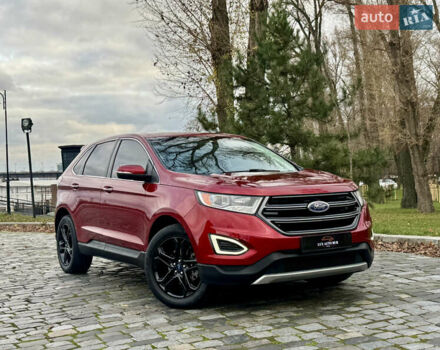 Красный Форд Эдж, объемом двигателя 2 л и пробегом 186 тыс. км за 14333 $, фото 11 на Automoto.ua