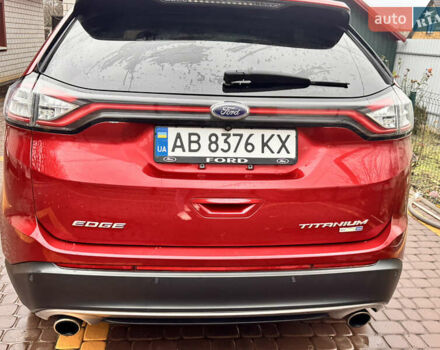 Красный Форд Эдж, объемом двигателя 2 л и пробегом 168 тыс. км за 20000 $, фото 1 на Automoto.ua