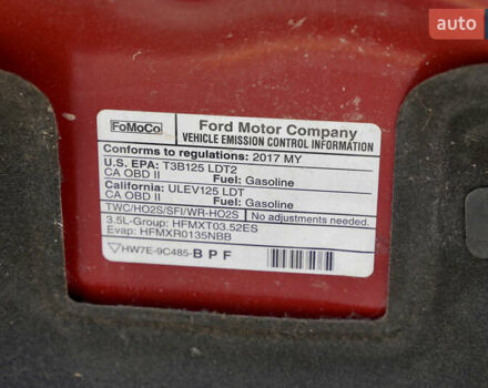 Форд Едж 2017 у Дніпро (Дніпропетровську) на Automoto.ua Червоний Форд Едж, об'ємом двигуна 3.5 л та пробігом 75 тис. км за 20800 $, фото 14 на Automoto.ua
